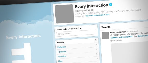 Twitter Profile Page Template for Photoshop