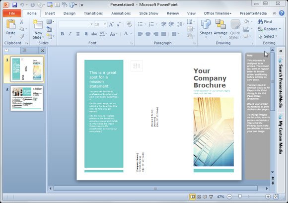Simple Brochure Templates for PowerPoint Simple Brochure Templates for PowerPoint