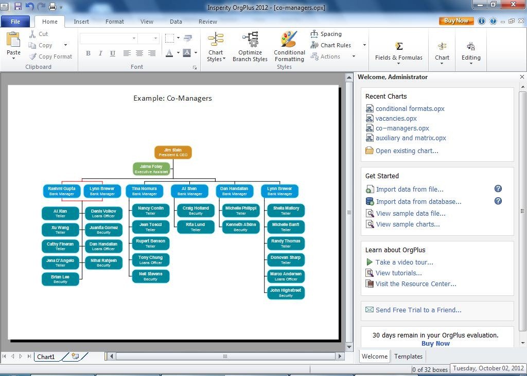 Organization Chart Maker Excel