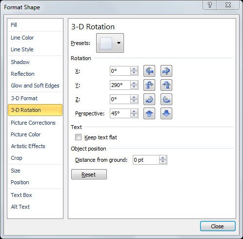 3D Rotation 3D in PowerPoint ppt rotation