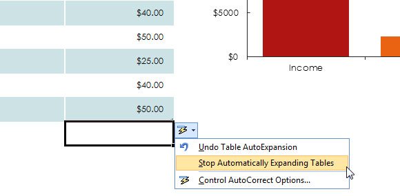 expenses vs income