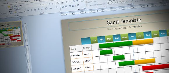 simple gantt template for powerpoint