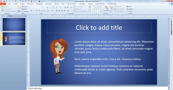 Add Real Characters in PowerPoint using Adobe Presenter 8