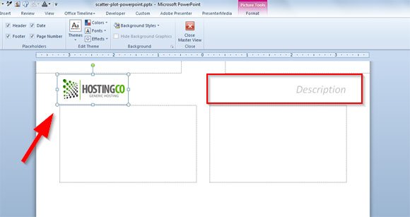 creating a powerpoint handouts template with a company logo