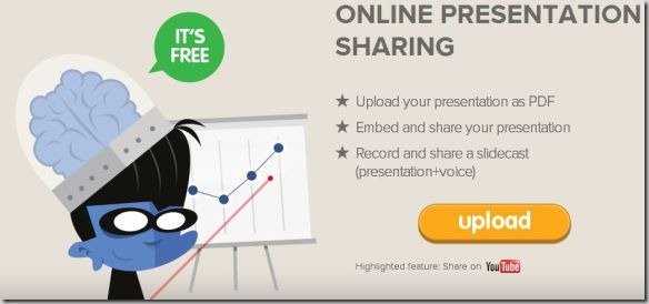 share image and pdf presentations online with slidesnack