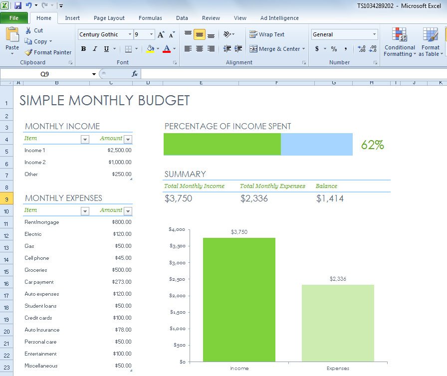 simple-monthly-budget-spreadsheet-for-excel-2013