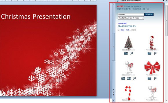 Combine powerpoint presentations christmas