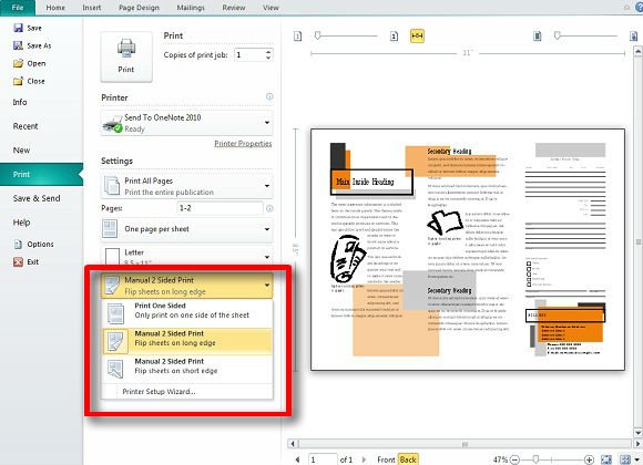 making and publishing brochures with publisher