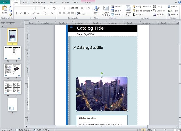 sales catalog template