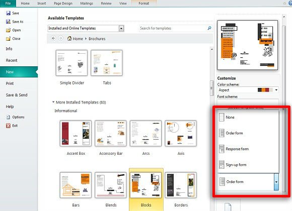making and publishing brochures with publisher software for creating brochures
