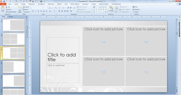 Free Wedding Photo Album Template For PowerPoint 2013