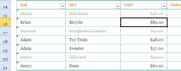 holiday gift list template for excel 2013 christmas gift tracker template