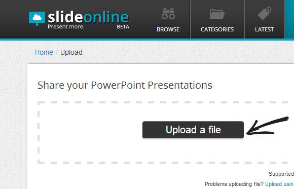 upload and share presentations online with slideonline com