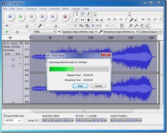 lame mp3 audacity