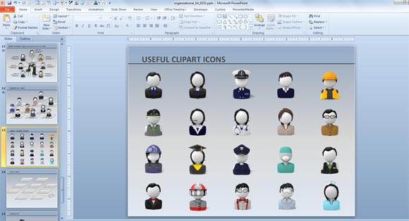 staff organisation chart template