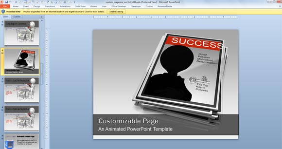 Animated Magazine PowerPoint Templates