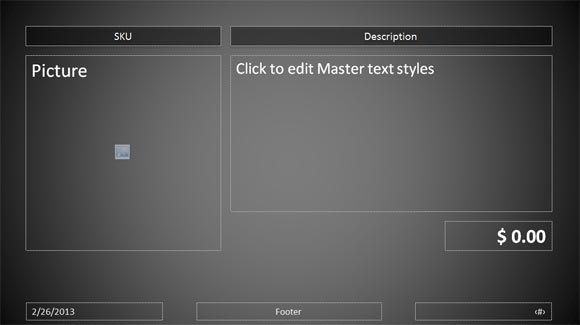 catalogue page template