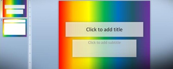 how to make a rainbow background as a powerpoint template microsoft background templates