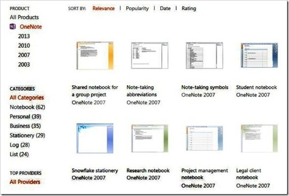 free microsoft onenote templates