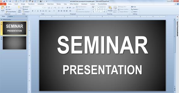 elements of seminar presentation