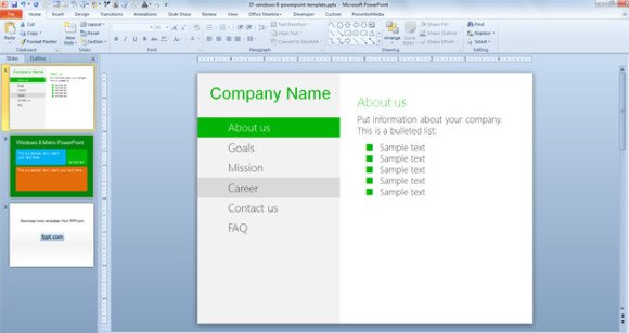 free windows 8 metro powerpoint template free windows 8 metro powerpoint template, Presentation templates