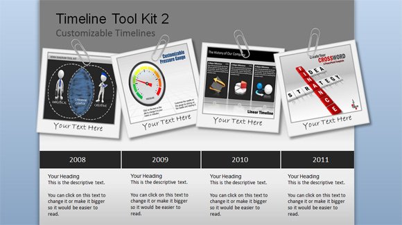 awesome timeline charts template for powerpoint presentations