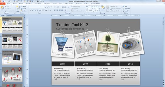 awesome timeline charts template for powerpoint presentations