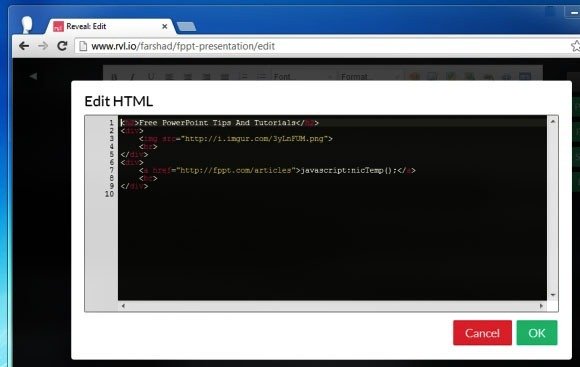 Edit HTML