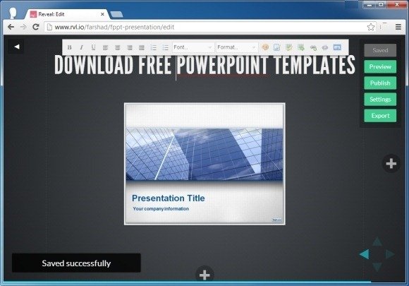 Presentation Editor