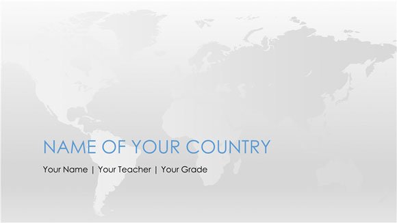 free worldmap powerpoint template