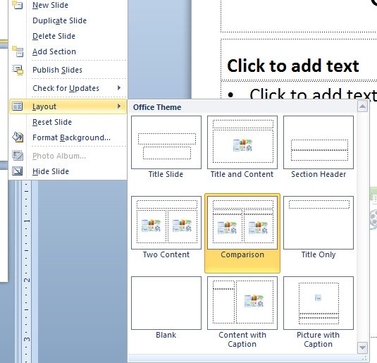 2-columns-slide-layout-in-powerpoint-2010