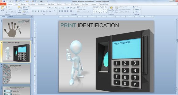 identifying theme ppt