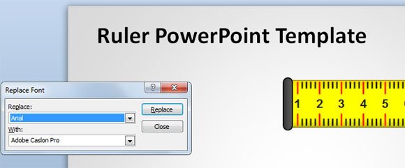 powerpoint replace template