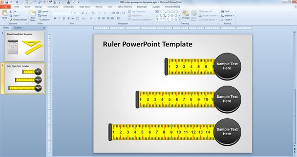 download free ruler powerpoint