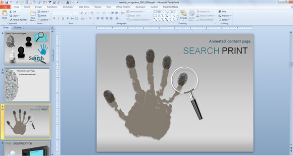 identifying theme ppt
