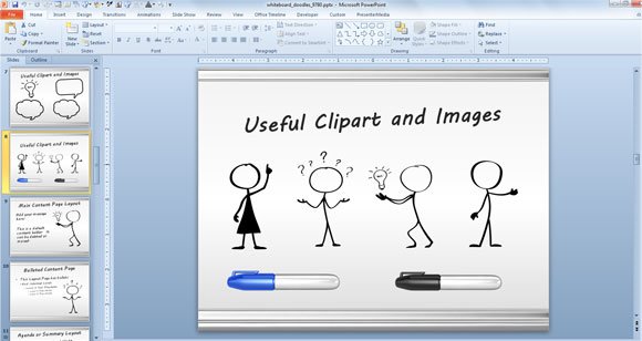 awesome whiteboard symbols powerpoint templates for presentations