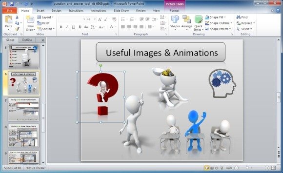 question and answer toolkit template for powerpoint presentations