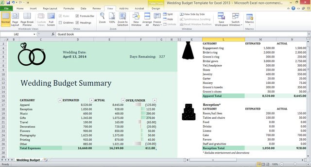 Free Wedding Budget Burge Bjgmc Tb Org