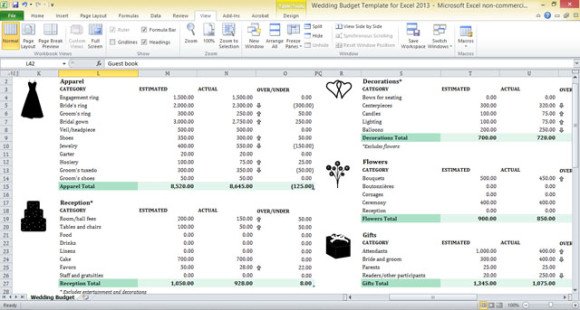 wedding planning template excel koni polycode co