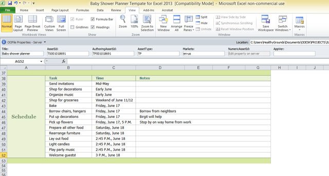 baby shower planner template for excel 2013 3 fppt free baby shower planner