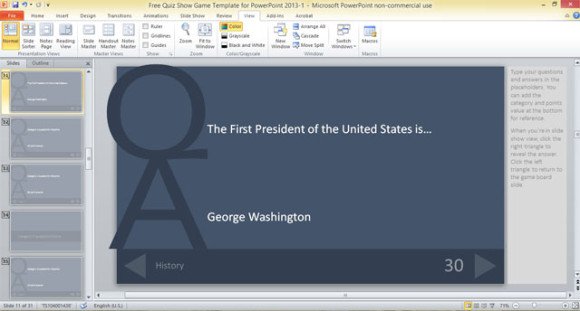 free quiz show game template for powerpoint 2013