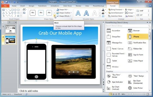 powermockup cost effective tool for making website ui and wireframes
