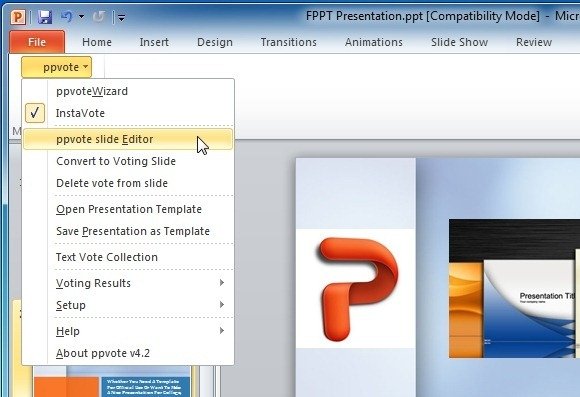 add advanced voting functionality to powerpoint with ppvote