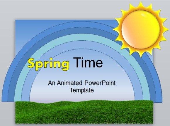 animated spring time powerpoint template animated spring time powerpoint template, Powerpoint templates