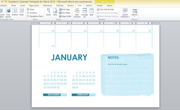 academic calendar template for word 2013 word 2013 calendars