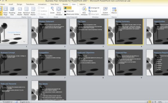 business plan templates microsoft
