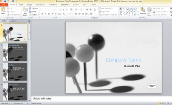 business plan templates microsoft