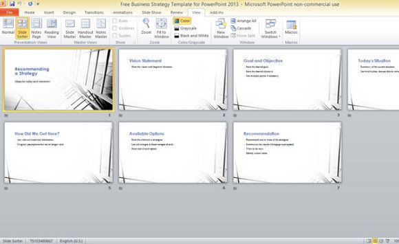 free business strategy template for powerpoint 2013