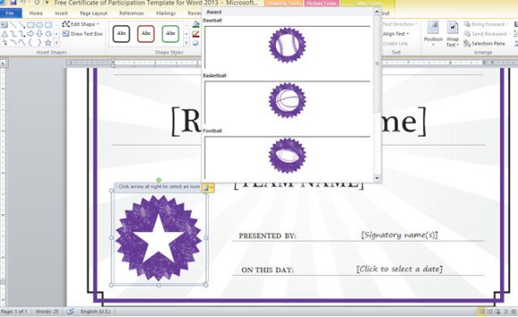 microsoft word certificate template 2013 microsoft word certificate template 2013