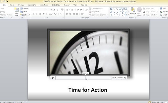 free time for action template for powerpoint 2010